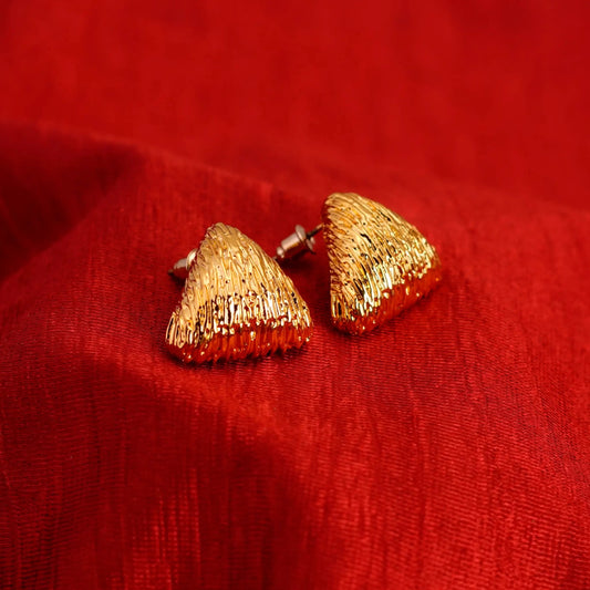 Smara Tringular Textured Earrings