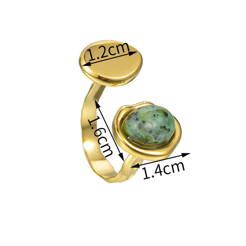 Smara Natural Stone Adjustable Ring