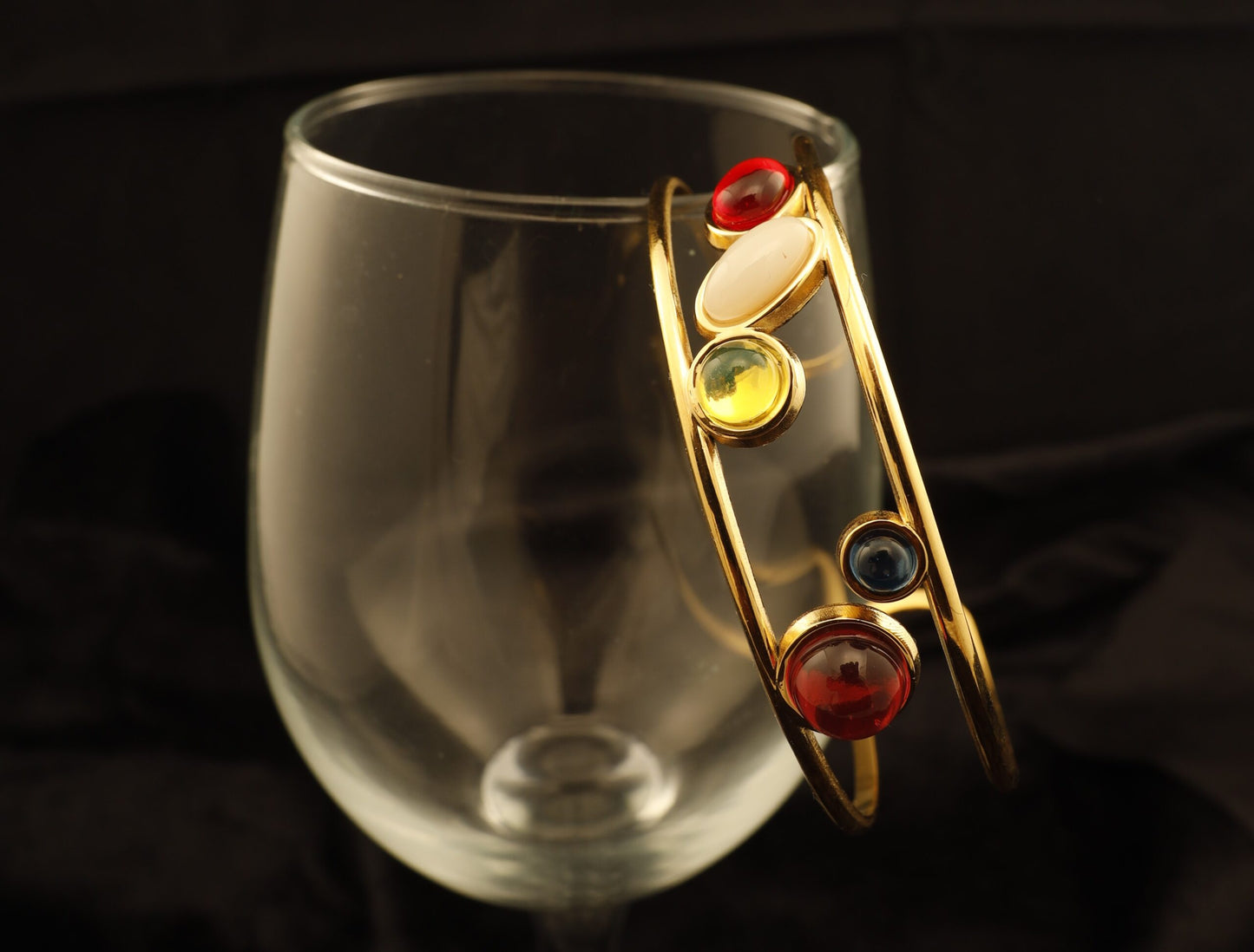 Smara Opulent Gems Cuff Bangle