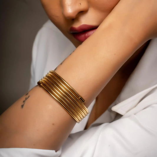 Smara Multi- Layered Winding Spring Bracelet