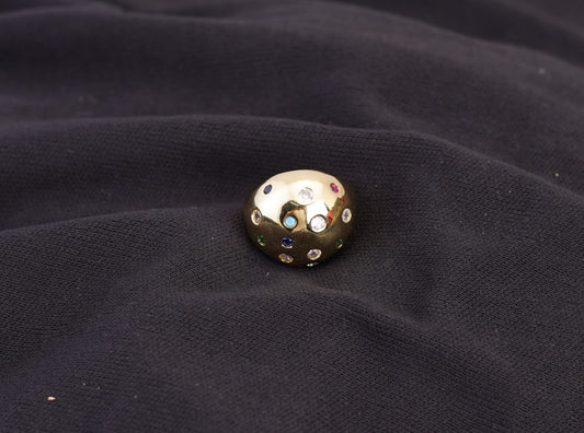 Smara Multi-Couloured Gemstone Adjustable Ring