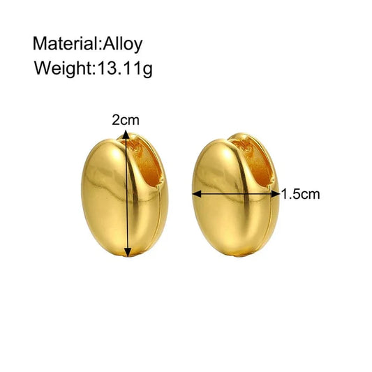 Smara 18k gold plated Peanut Huggie