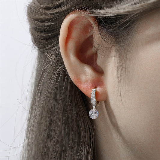 Smara White Gold American Diamond Earrings