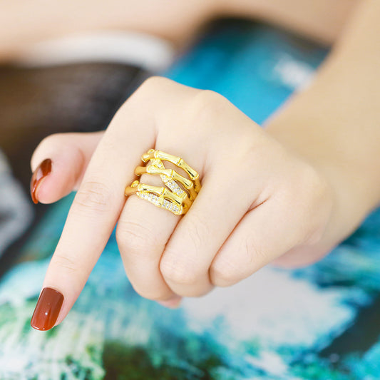 Smara Exquisite Bone Adjustable Ring