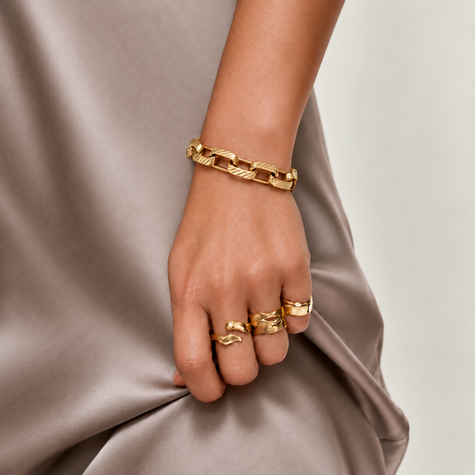 Smara Golden Rasp Bracelet