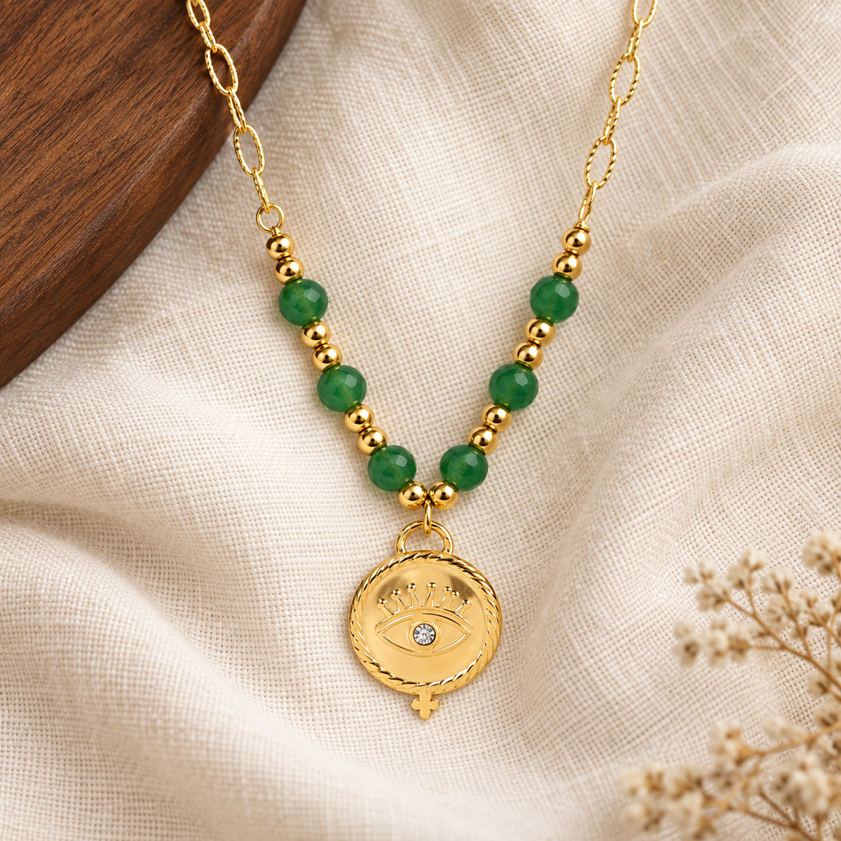 Smara Evil eye beaded Necklace