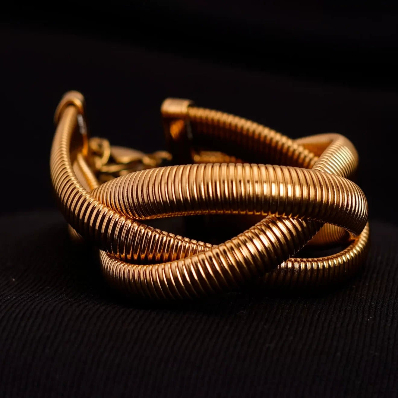 Smara Snake Bone Chain Multi-Layered Bracelet