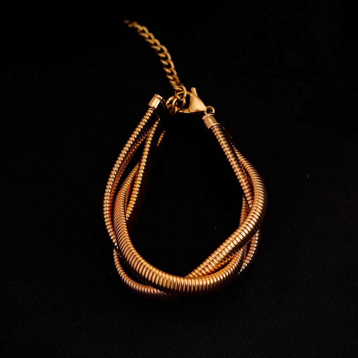 Smara Snake Bone Chain Multi-Layered Bracelet