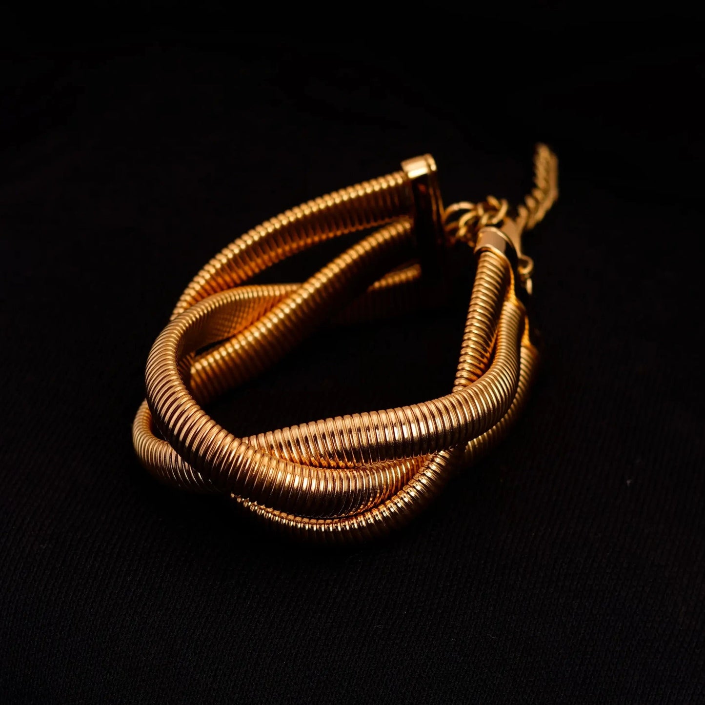 Smara Snake Bone Chain Multi-Layered Bracelet