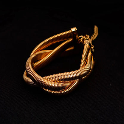 Smara Snake Bone Chain Multi-Layered Bracelet