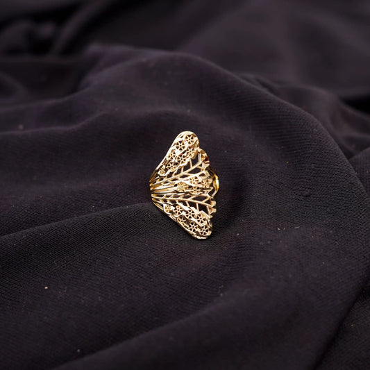 Smara Hollow Wings Adjustable Ring