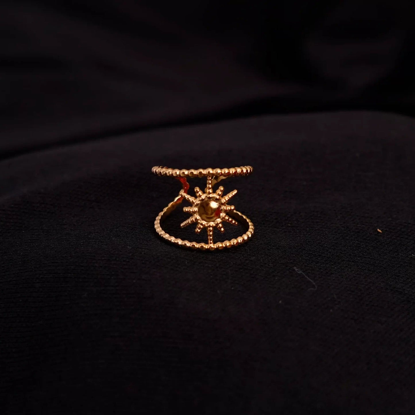 Smara Sunburst Adjustable Ring