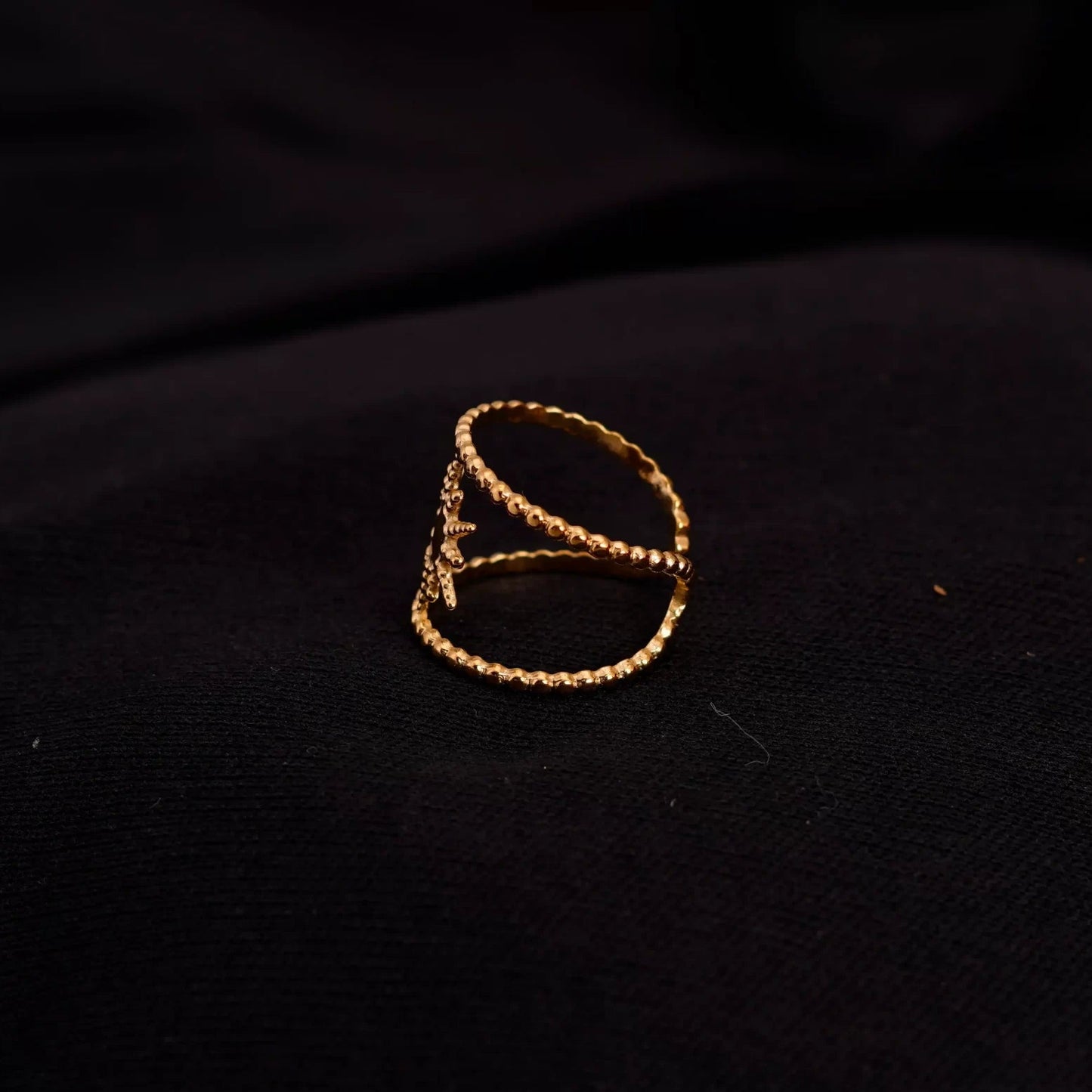 Smara Sunburst Adjustable Ring