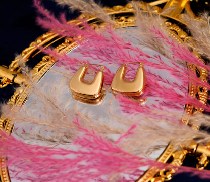 Smara Geometric Square Earrings