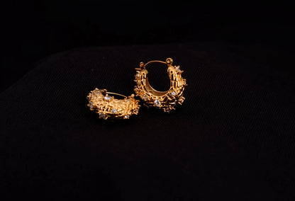 Smara American Diamond Studed Geometric Earrings