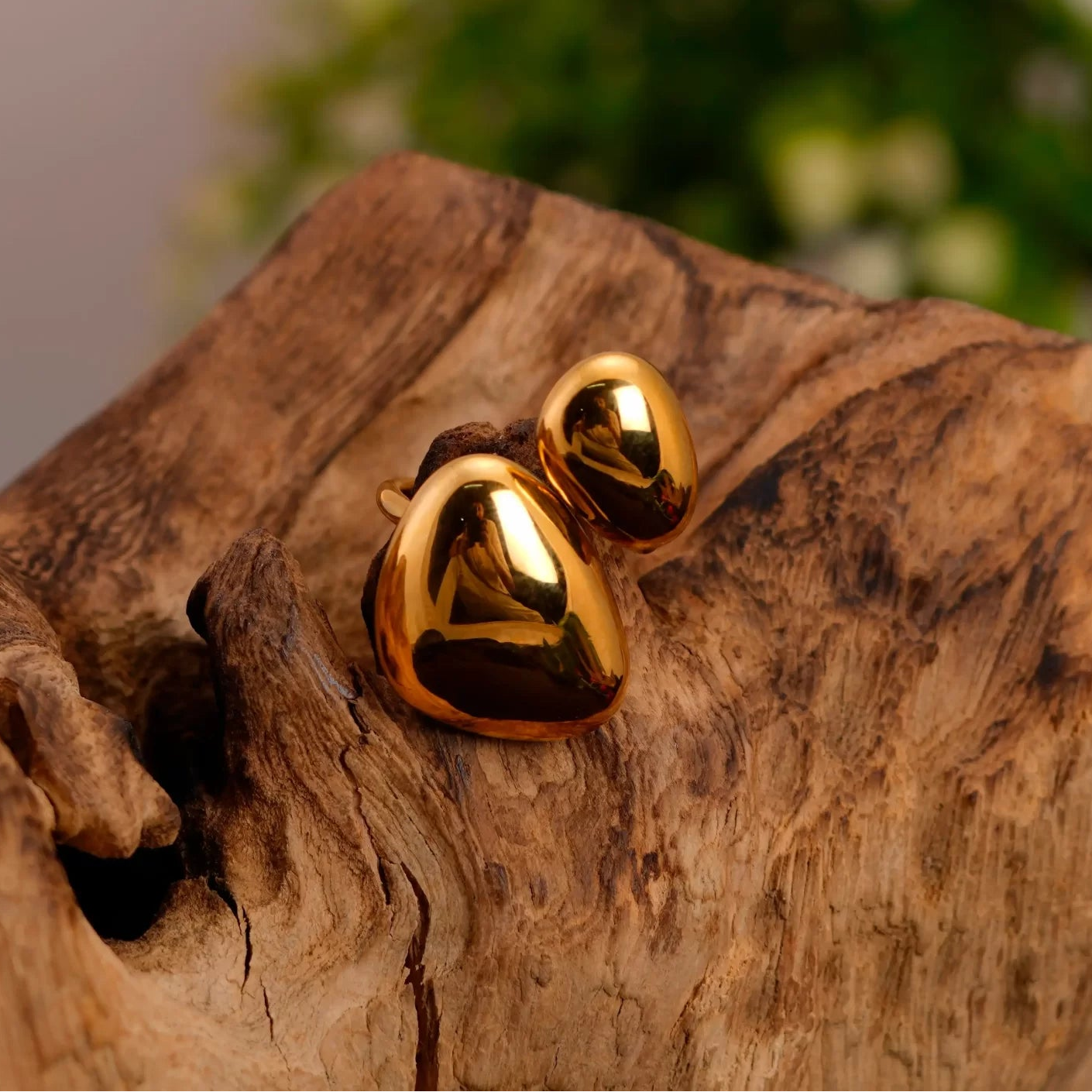Smara Vougish Glossy Geometric Adjustable Ring