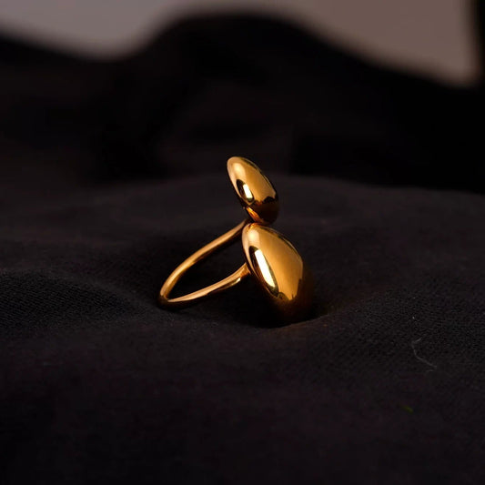 Smara Vougish Glossy Geometric Adjustable Ring