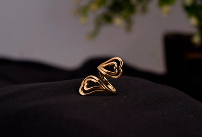 Smara Hollow Love Adjustable Ring