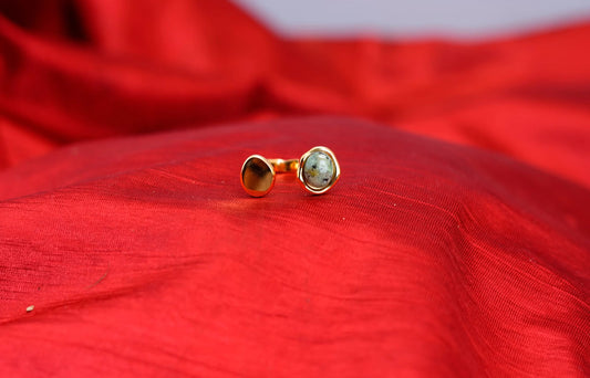 Smara Natural Stone Adjustable Ring
