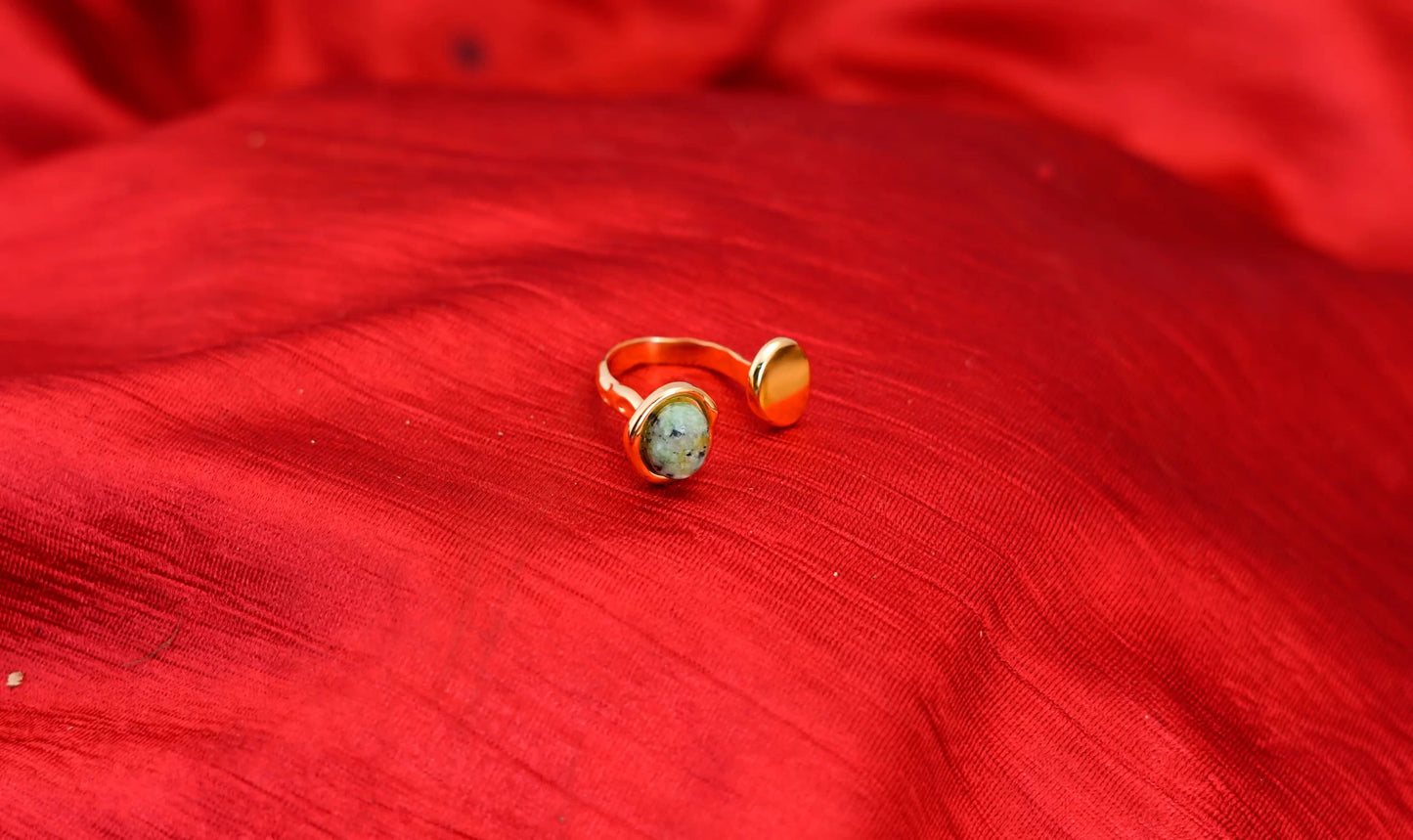 Smara Natural Stone Adjustable Ring