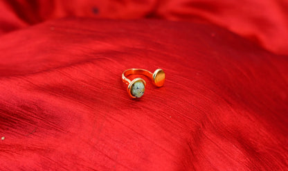 Smara Natural Stone Adjustable Ring