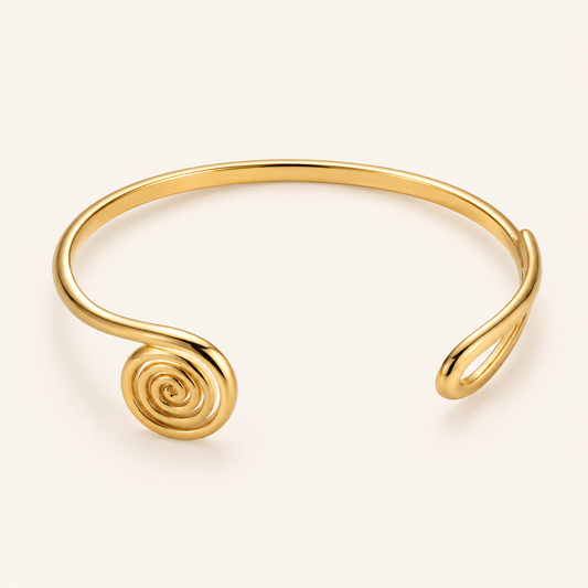 Smara 18K Gold Plated Asymmetrical Bracelet