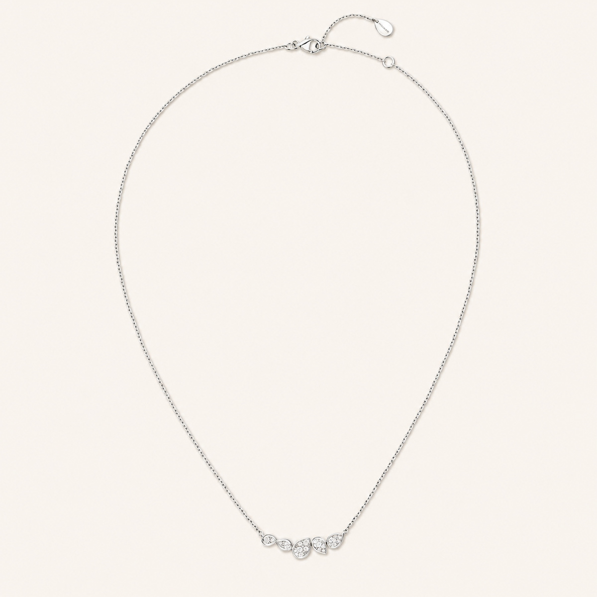 Smara Diamond Drop Shaped Necklace