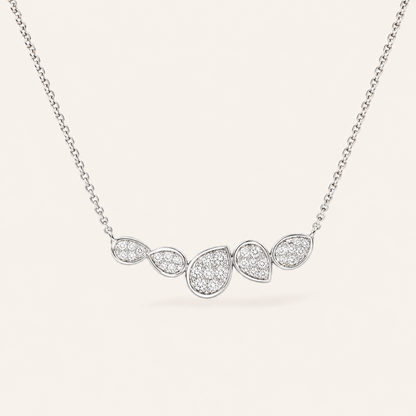 Smara Diamond Drop Shaped Necklace