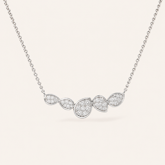 Smara Diamond Drop Shaped Necklace