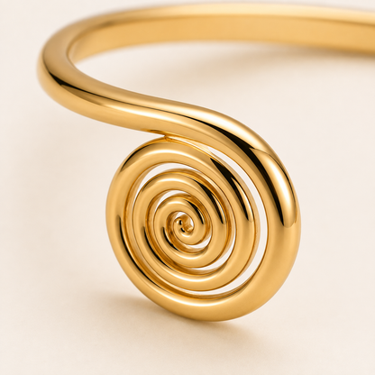 Smara 18K Gold Plated Asymmetrical Bracelet
