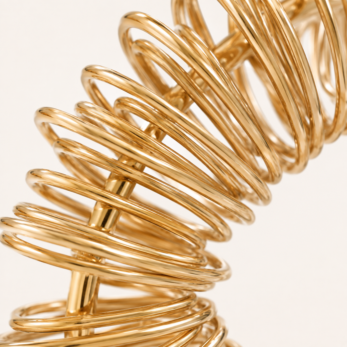 Smara 18K Gold Plated Curvy Wired Earrings