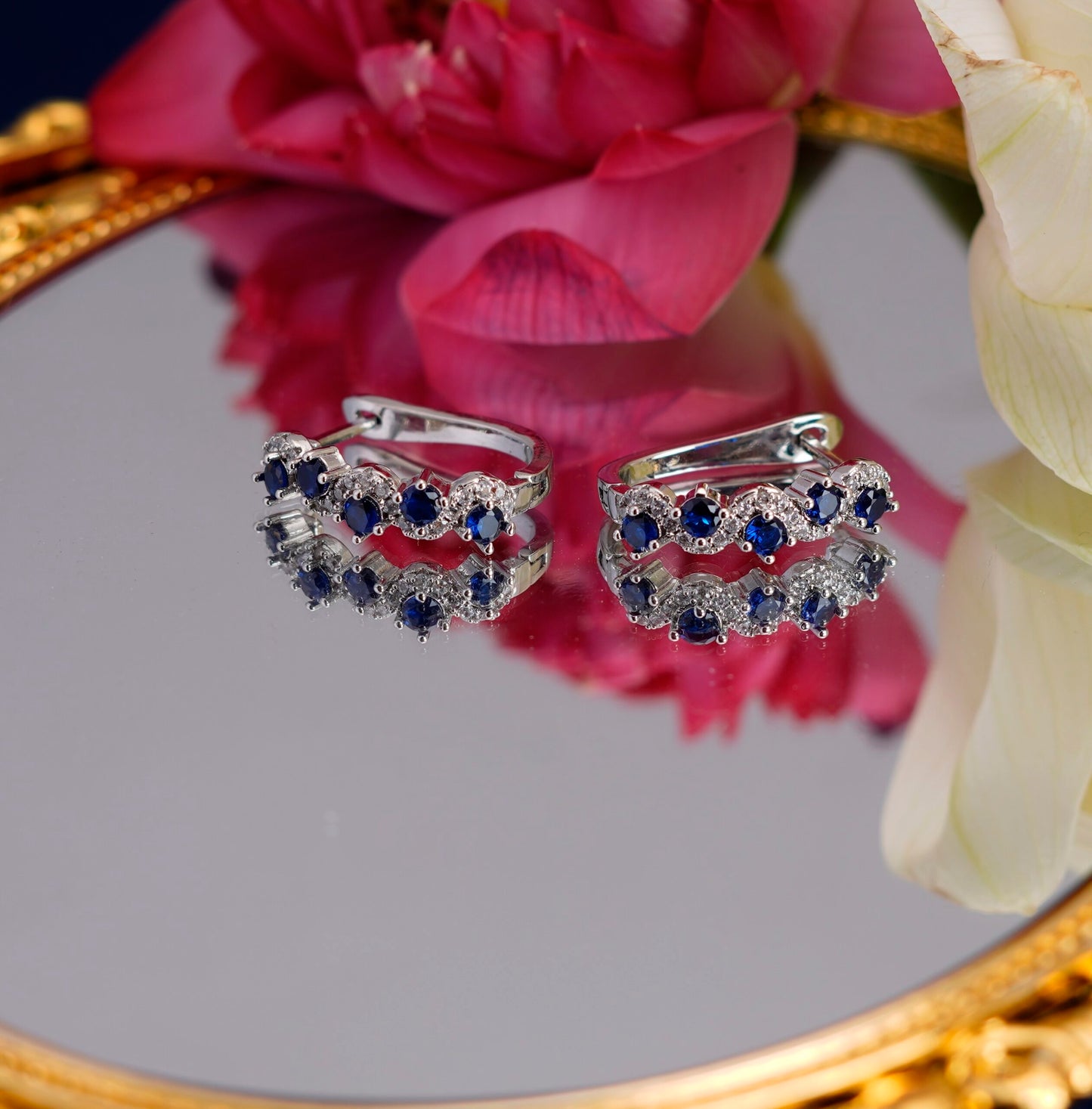 Smara Blue Sapphire Earrings
