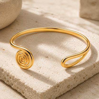 Smara 18K Gold Plated Asymmetrical Bracelet