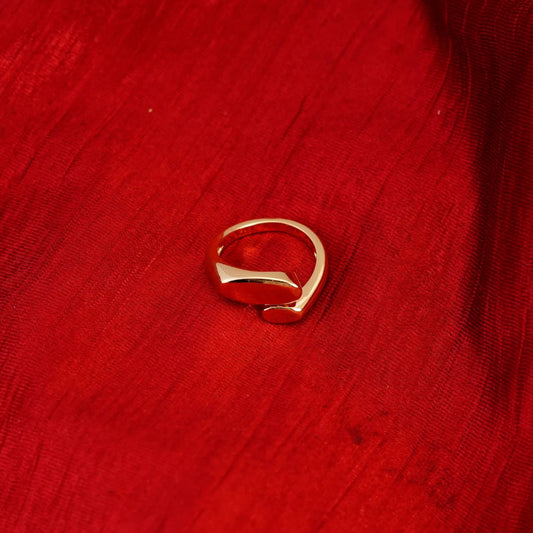Smara Gold Geometric Adjustable Ring