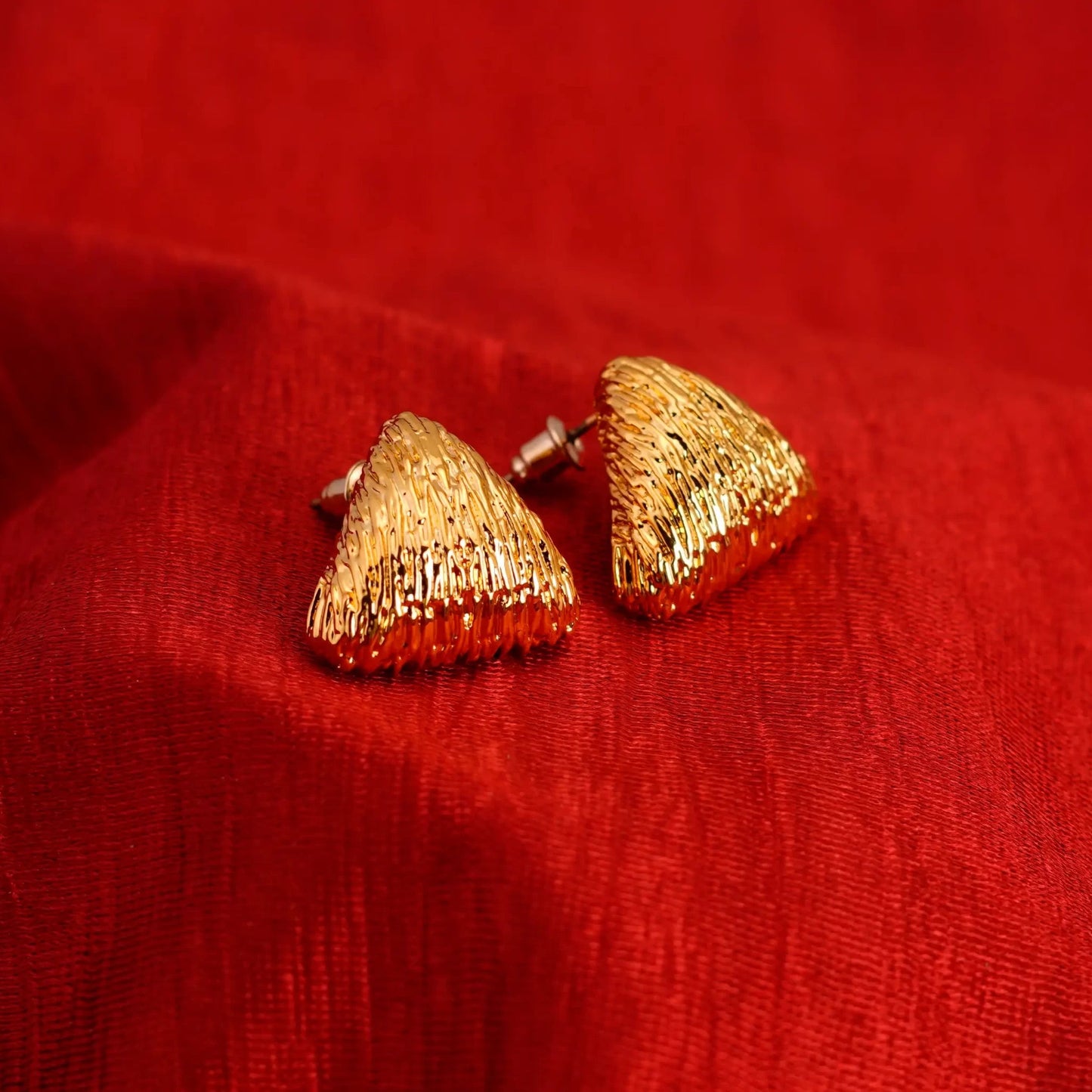 Smara Tringular Textured Earrings