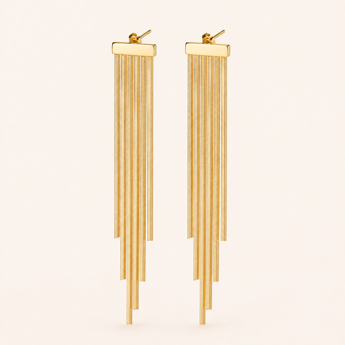 Smara Bold Chain Tassel Earrings