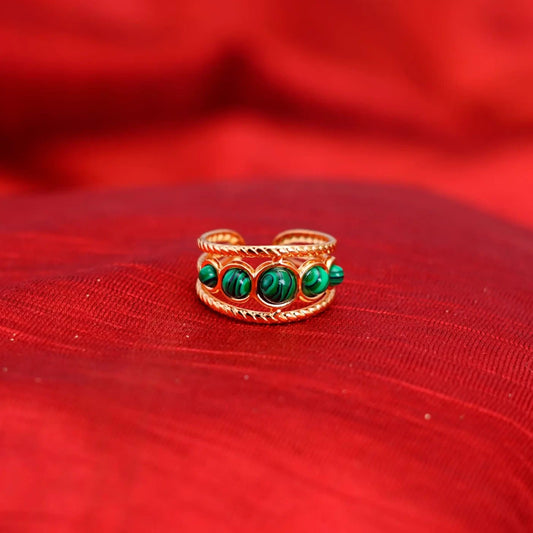 Smara Tiger Eye Adjustable Ring