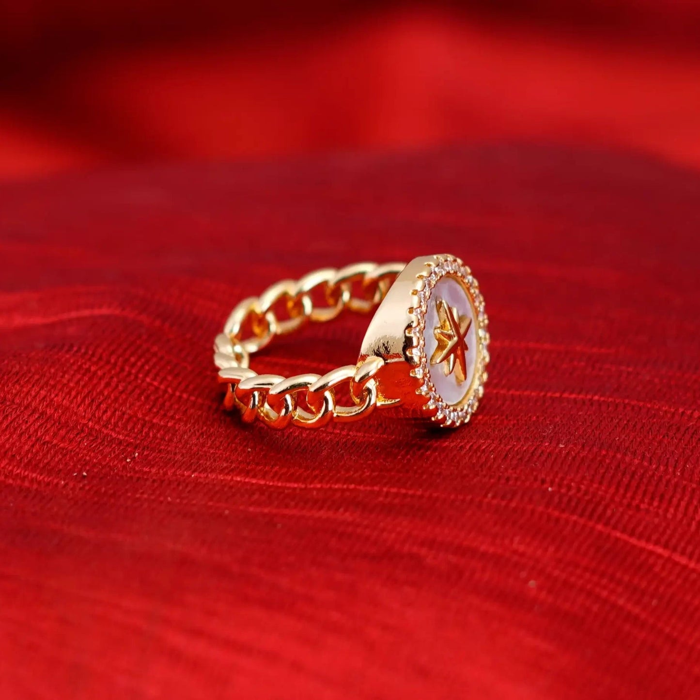 Smara Starburst Adjustable Ring