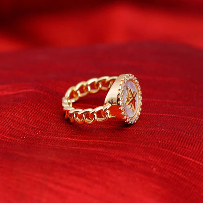 Smara Starburst Adjustable Ring