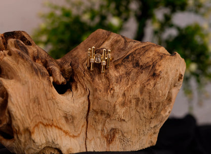 Smara Irregular Geometric Adjustable Ring