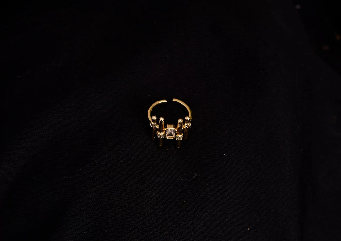 Smara Irregular Geometric Adjustable Ring
