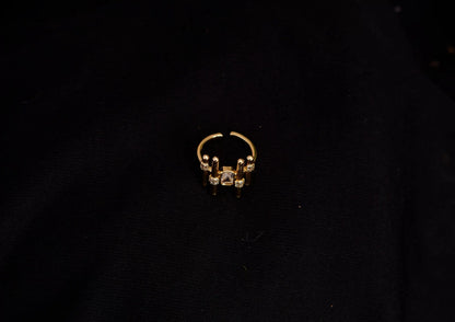 Smara Irregular Geometric Adjustable Ring