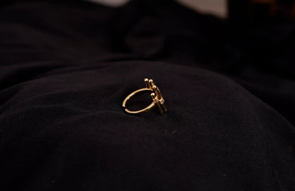 Smara Irregular Geometric Adjustable Ring