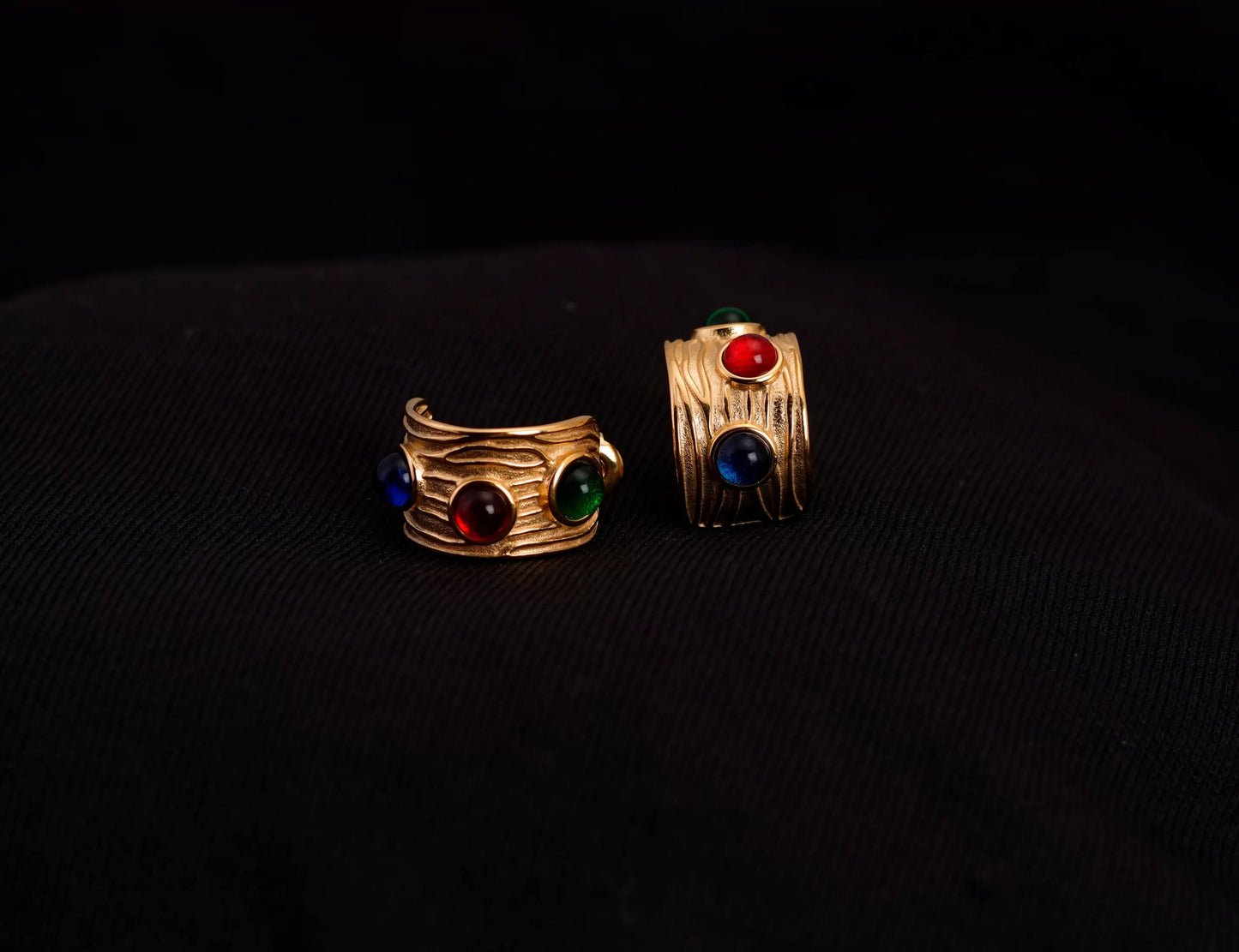 Smara Muti-Coloured Half-Hoop Earrings
