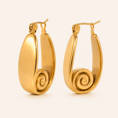 Smara Threaded Hoop Earrings