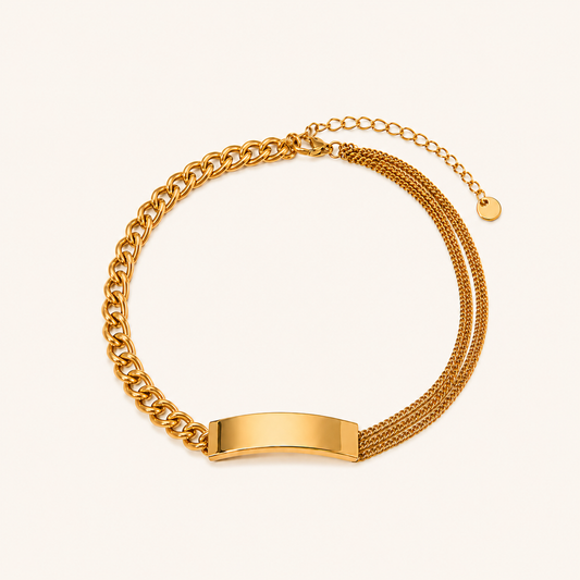 Smara Glossy Curved Necklace