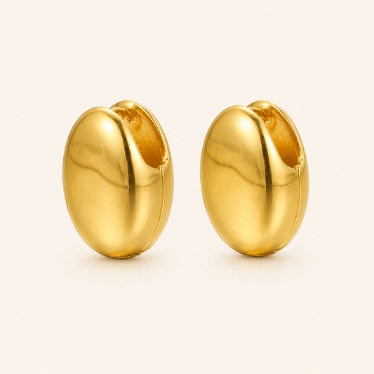 Smara 18k gold plated Peanut Huggie