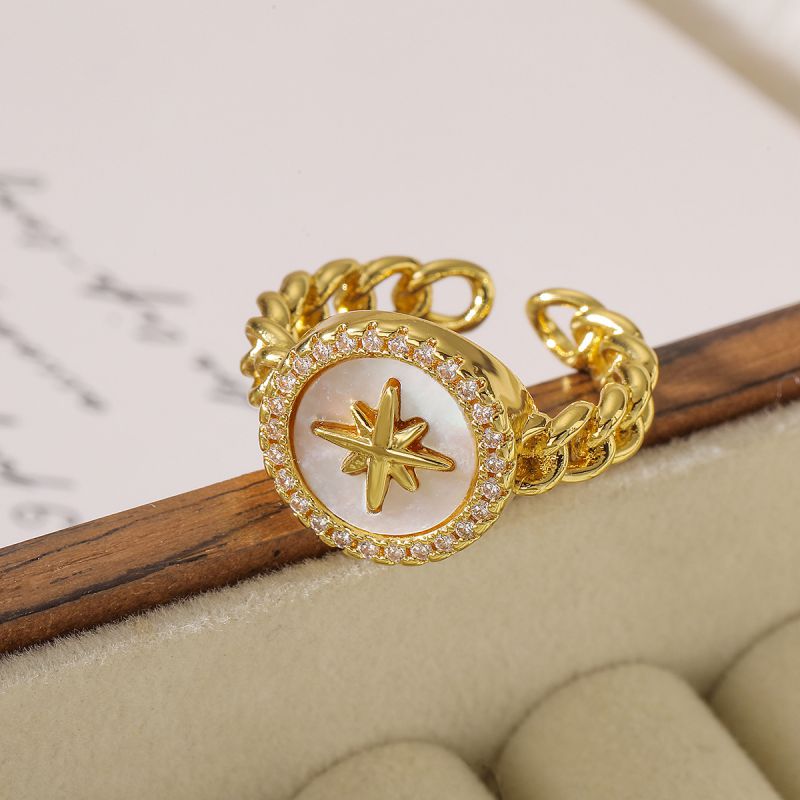 Smara Starburst Adjustable Ring
