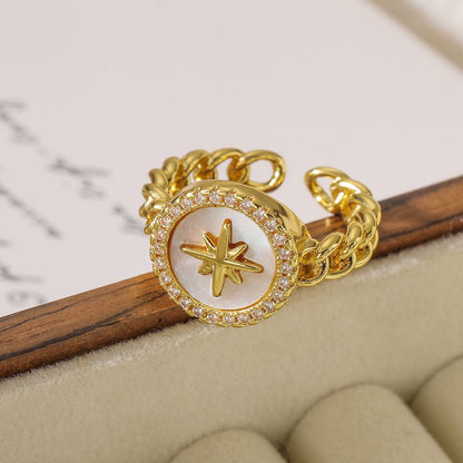 Smara Starburst Adjustable Ring