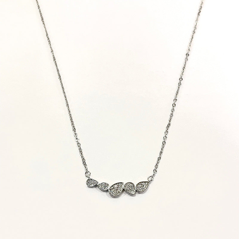 Smara Diamond Drop Shaped Necklace